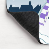 Kerstmis van de sneeuwman & van de Kous Muismat (Hoek)