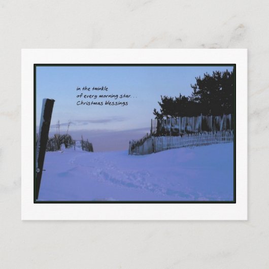 Kerstmis van de Ster van de ochtend Feestdagenkaart (Voorkant)