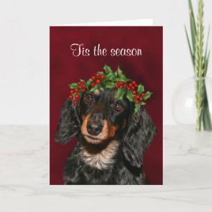 Kerstmis van de tekkel feestdagen kaart