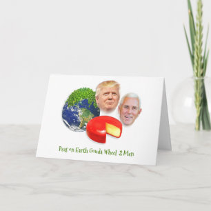 Kerstmis van de troef, Erwten op het Wiel van Feestdagen Kaart