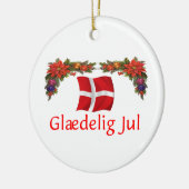 Kerstmis van Denemarken Keramisch Ornament (Links)