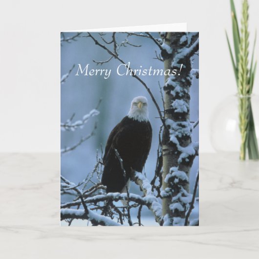 Kerstmis van Eagle! Feestdagen Kaart (Voorkant)