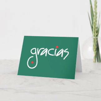 Kerstmis van Gracias dankt u in om het even welke Bedankkaart