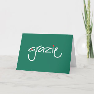Kerstmis van Grazie dankt u in om het even welke Bedankkaart