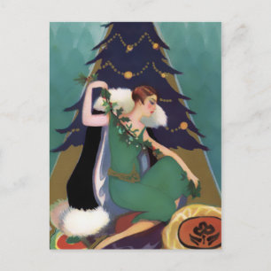 Kerstmis van het art deco, Pascaline in Feestdagenkaart