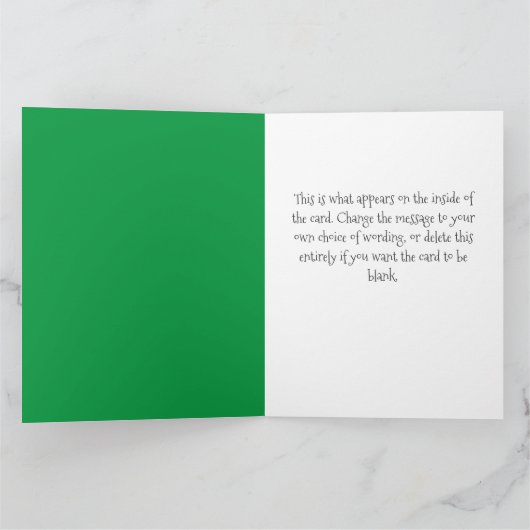 Kerstmis van het Bedrijf Kaart (Binnen)