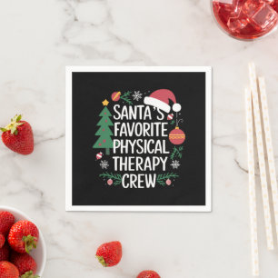 Kerstmis van het favoriete fysiotherapie team van servet