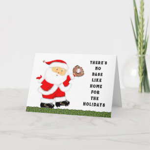 Kerstmis van het honkbal feestdagen kaart