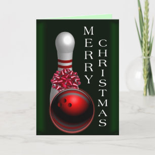Kerstmis van het kegelen feestdagen kaart