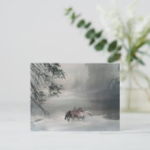 Kerstmis van het paard, de Briefkaarten van de (Staand voorkant)