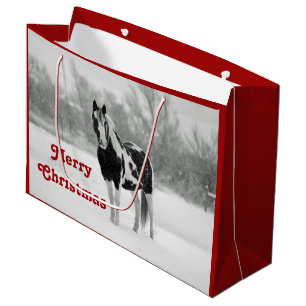 Kerstmis van het Paard van de verf Groot Cadeauzakje