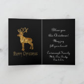 Kerstmis van het rendier feestdagen kaart (Binnen)