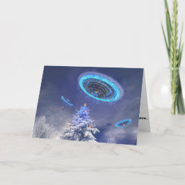Kerstmis van het UFO Feestdagen Kaart