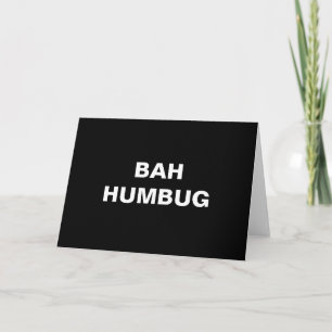 Kerstmis van Humbug van Bah Feestdagen Kaart