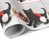 Kerstmis van Joon (kat/Kitten) Cadeaupapier (Rol Hoek)