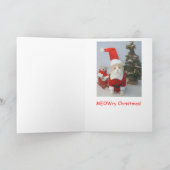 Kerstmis van MEOWry! Feestdagen Kaart (Binnen)