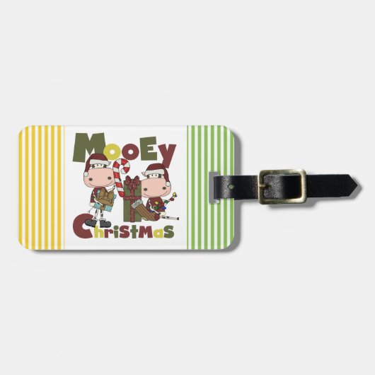 Kerstmis van Mooey Bagagelabel (Voorkant horizontaal)