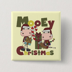 Kerstmis van Mooey Vierkante Button 5,1 Cm