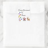 Kerstmis van/naar Stickers (Tas)