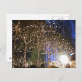 Kerstmis van New York Feestdagenkaart (Voorkant / Achterkant)