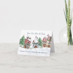 Kerstmis van ons huis naar het jouwe kaart