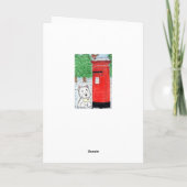 Kerstmis van ons kerstkaartje feestdagen kaart (Achterkant)