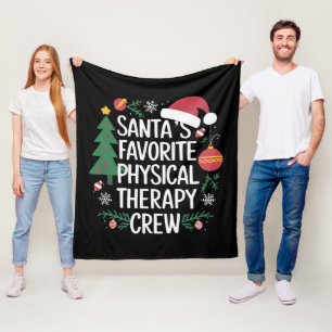 Kerstmis van Santa's favoriete fysieke therapie te Fleece Deken