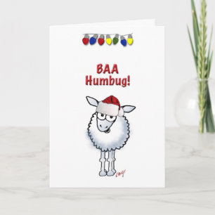 Kerstmis van schapen BLIET Humbug Feestdagen Kaart