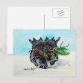 Kerstmis van Terrier van de steenhoop Feestdagenkaart (Voorkant / Achterkant)