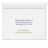 Kerstmis van Vermont Holiday Card (Binenzijde Horizontaal (Onderkant))