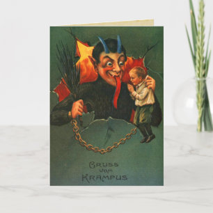 Kerstmis van Vom Krampus van Gruss Feestdagen Kaart