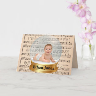 Kerstmis -  vel Muziek Voeg foto toe Kaart