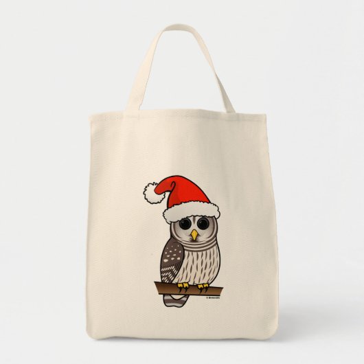 Kerstmis Verblote Uil Santa Tote Bag (Voorkant)