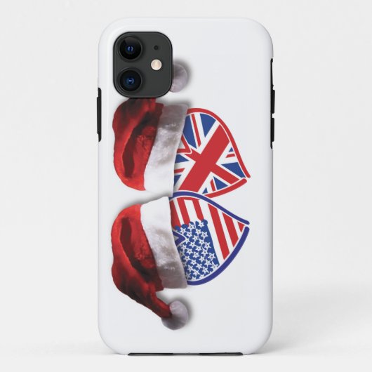 Kerstmis Verenigd Koninkrijk Patriotic Heats Case-Mate iPhone Case (Achterkant)