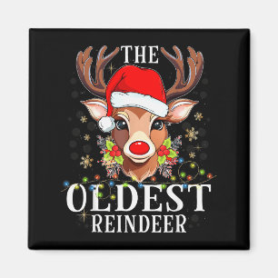 Kerstmis vergelijken De oudste rendierfamilie  Magneet