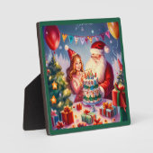 Kerstmis Verjaardag 8 Fotoplaat (Voorkant)