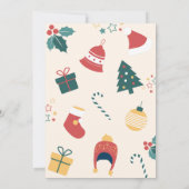 Kerstmis verjaardag cadeaus kaart (Achterkant)