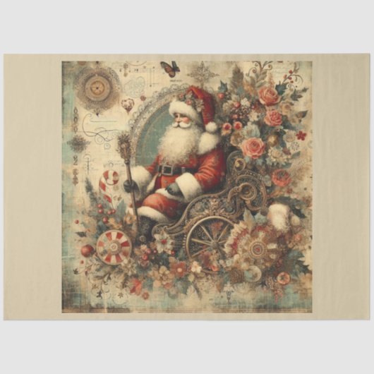 Kerstmis verleden ontwerp serie 21 tissuepapier (Voorkant)