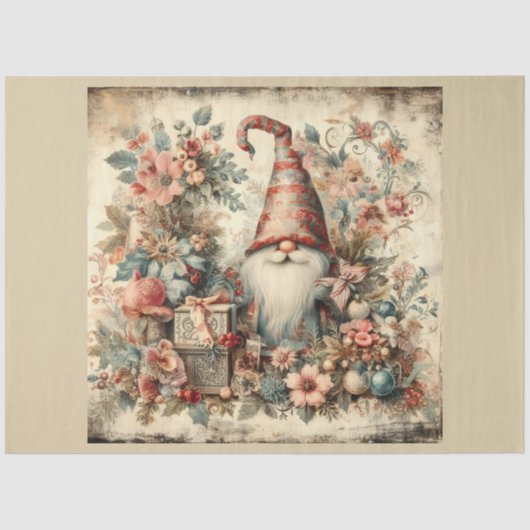 Kerstmis verleden ontwerp serie 27 tissuepapier (Voorkant)