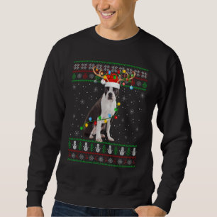 Kerstmis Verlichting Santa Boston Terrier Hond Lel Trui