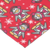 Kerstmis verpakt pinguïns tafelkleed (Gekanteld)