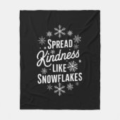 Kerstmis verspreidde vriendelijkheid als sneeuwvlo fleece deken (Voorkant)