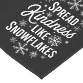 Kerstmis verspreidde vriendelijkheid als sneeuwvlo korte tafelloper (Hoek)