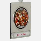 Kerstmis Verzilverd Banner Ornament (Rechts)