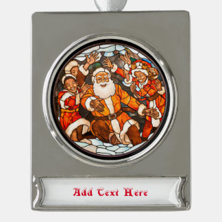 Kerstmis Verzilverd Banner Ornament