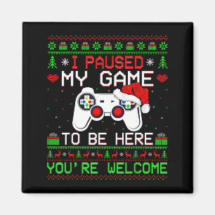 Kerstmis Videospel Lelijke Trui Grappige Gamer Gam Magneet