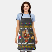 Kerstmis viering Tri-Blend shirt Schort (Gedragen)