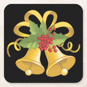 Kerstmis Vierkante Kartonnen Onderzetter