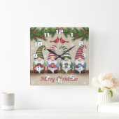 Kerstmis Vierkante Klok (Huis)