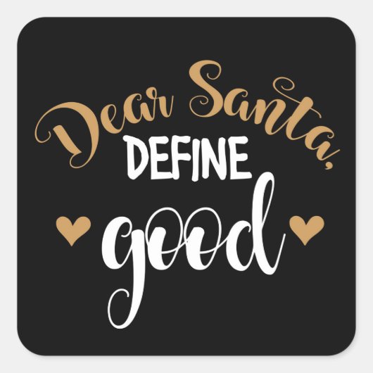 Kerstmis Vierkante Sticker (Voorkant)